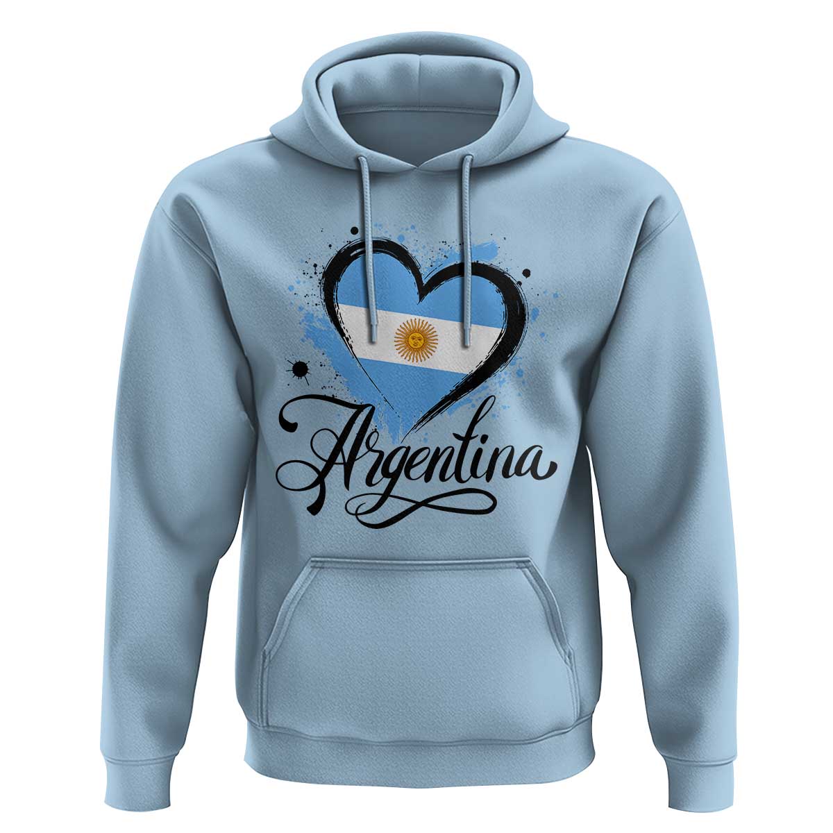 Argentina Heart Argentinian Flag Sun of May Patriotic Hoodie
