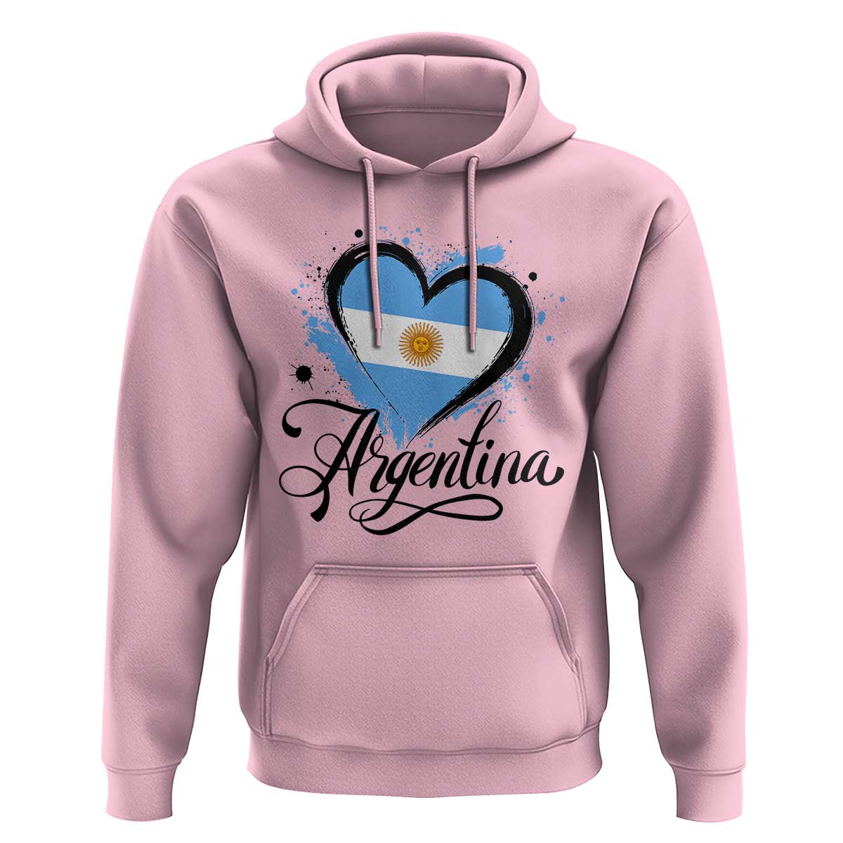 Argentina Heart Argentinian Flag Sun of May Patriotic Hoodie