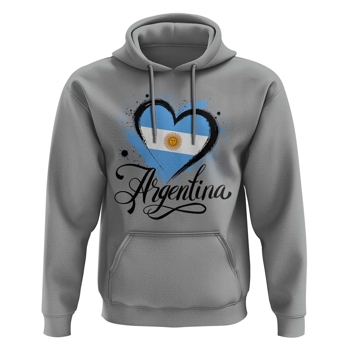 Argentina Heart Argentinian Flag Sun of May Patriotic Hoodie