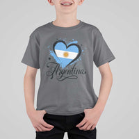 Argentina Heart Argentinian Flag Sun of May Patriotic T Shirt For Kid