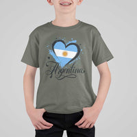 Argentina Heart Argentinian Flag Sun of May Patriotic T Shirt For Kid