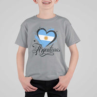Argentina Heart Argentinian Flag Sun of May Patriotic T Shirt For Kid
