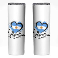 Argentina Heart Argentinian Flag Sun of May Patriotic Skinny Tumbler