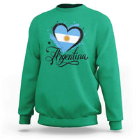 Argentina Heart Argentinian Flag Sun of May Patriotic Sweatshirt