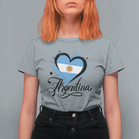 Argentina Heart Argentinian Flag Sun of May Patriotic T Shirt For Women