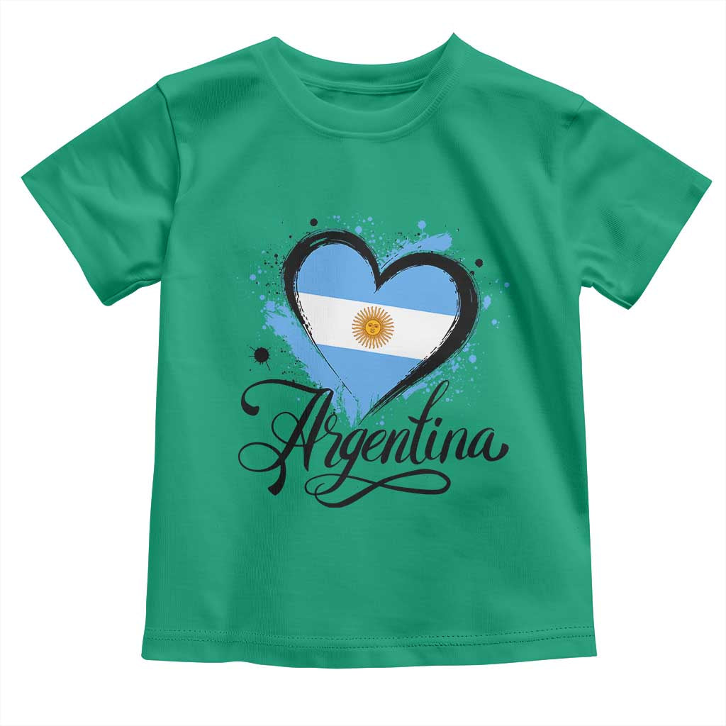 Argentina Heart Argentinian Flag Sun of May Patriotic Toddler T Shirt