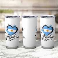 Argentina Heart Argentinian Flag Sun of May Patriotic Tumbler Cup