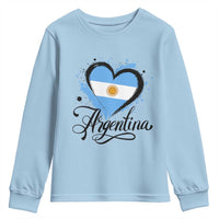 Argentina Heart Argentinian Flag Sun of May Patriotic Youth Sweatshirt