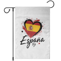 Espana Heart Spanish Flag Patriotic Spain Pride Garden Flag