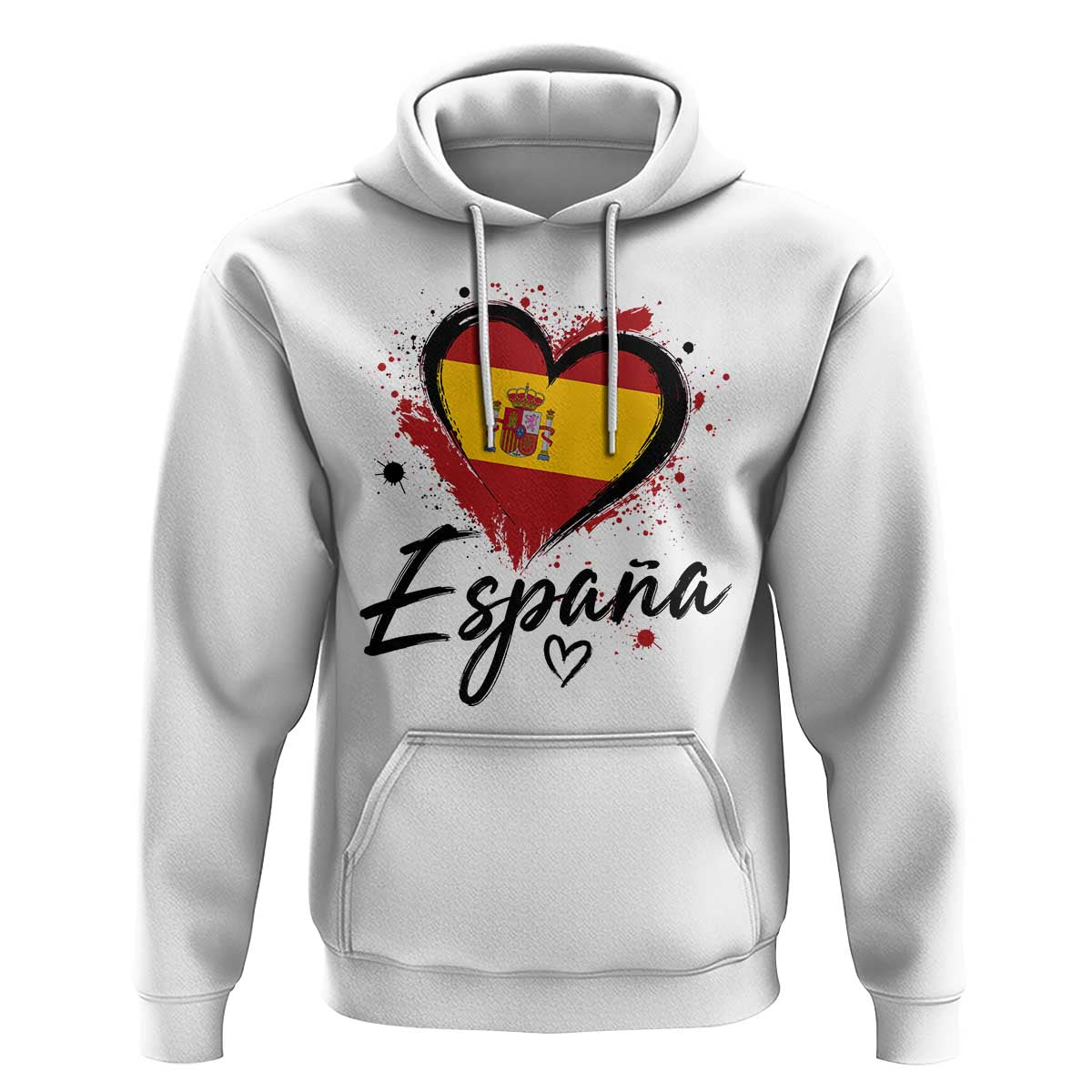 Espana Heart Spanish Flag Patriotic Spain Pride Hoodie