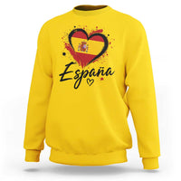 Espana Heart Spanish Flag Patriotic Spain Pride Sweatshirt