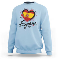 Espana Heart Spanish Flag Patriotic Spain Pride Sweatshirt