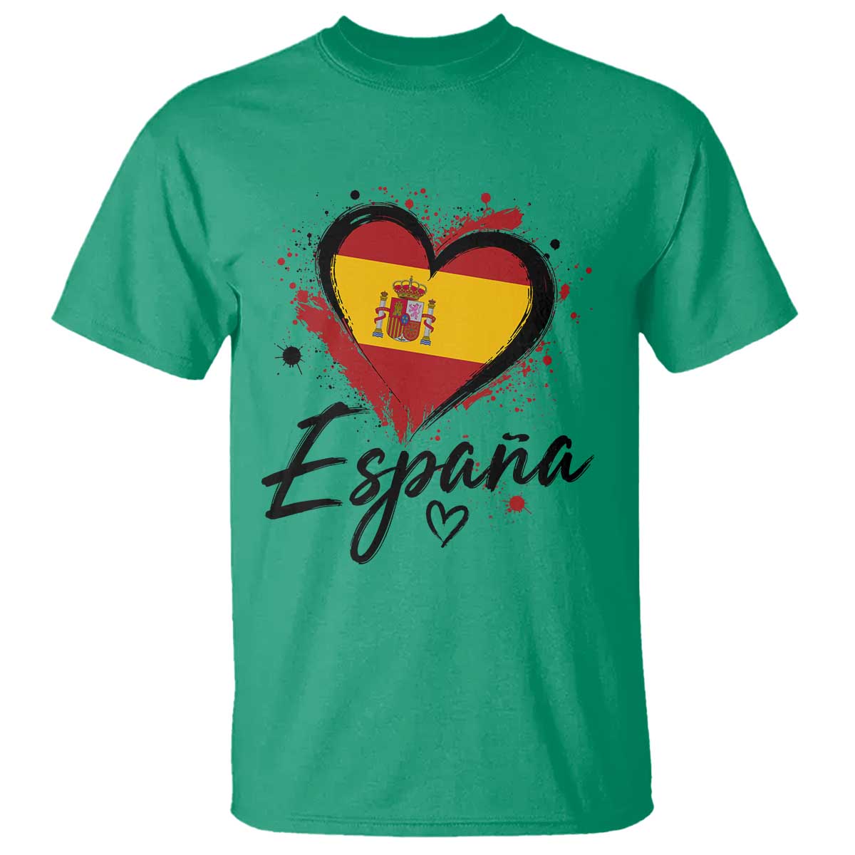 Espana Heart Spanish Flag Patriotic Spain Pride T Shirt