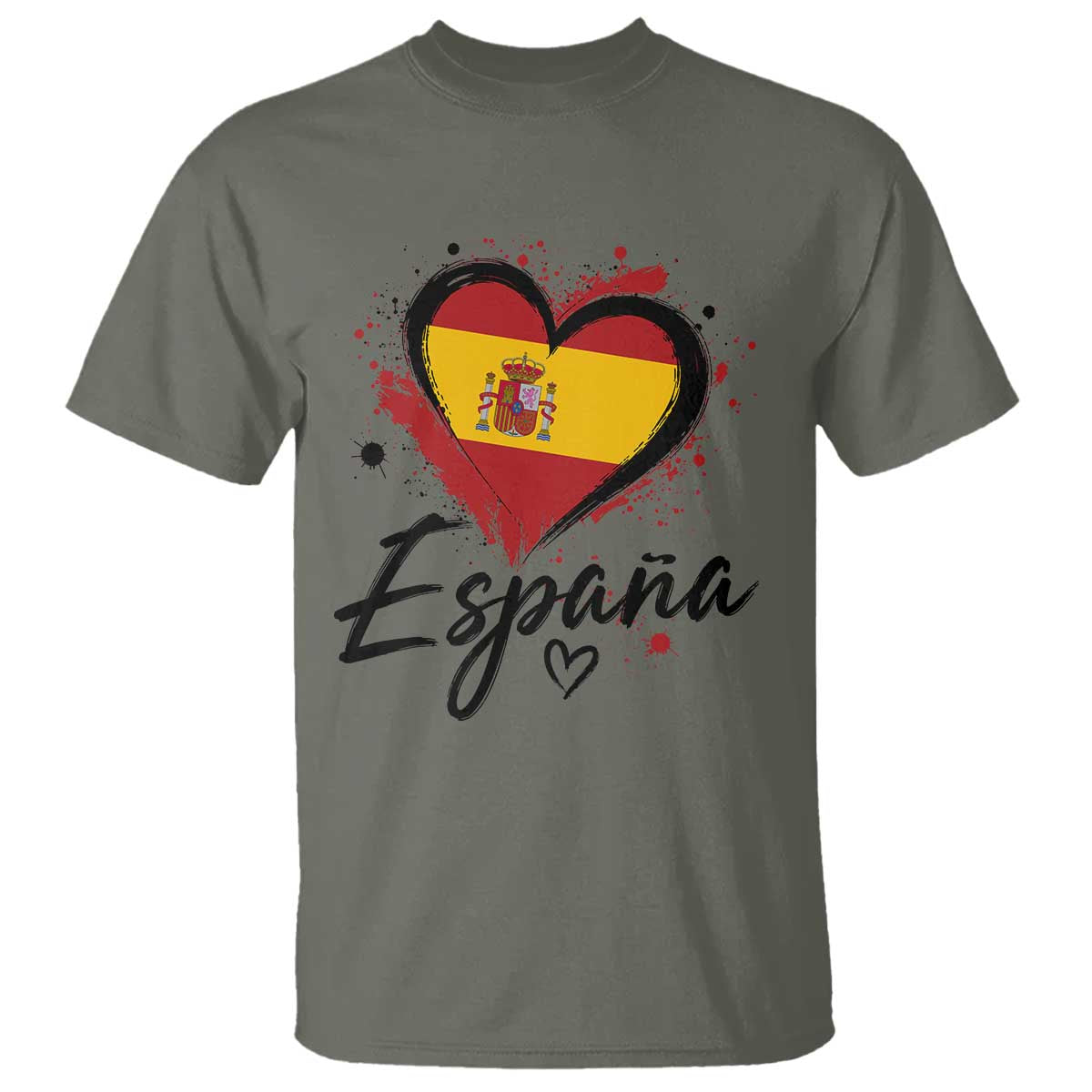 Espana Heart Spanish Flag Patriotic Spain Pride T Shirt