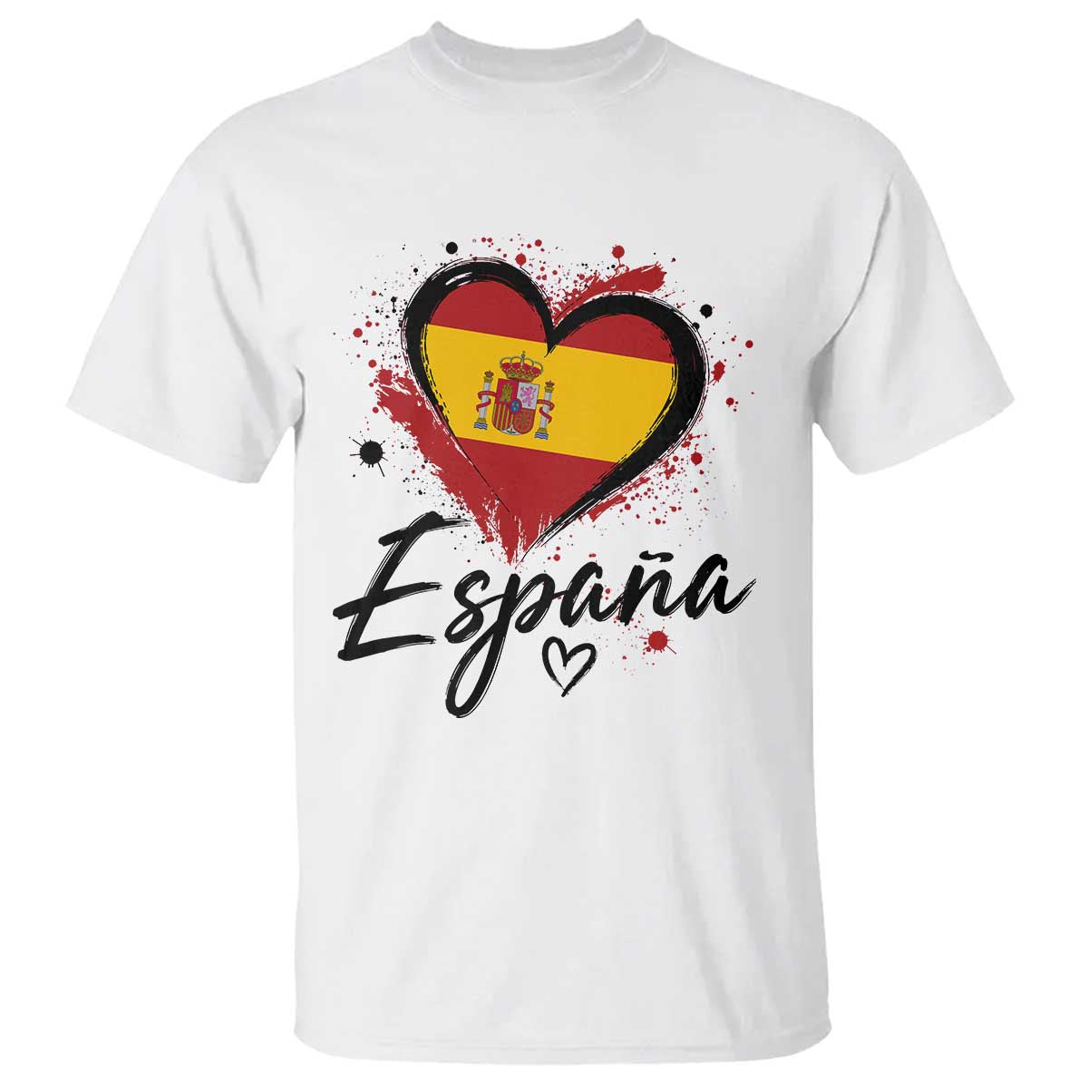 Espana Heart Spanish Flag Patriotic Spain Pride T Shirt