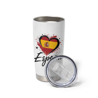 Espana Heart Spanish Flag Patriotic Spain Pride Tumbler Cup