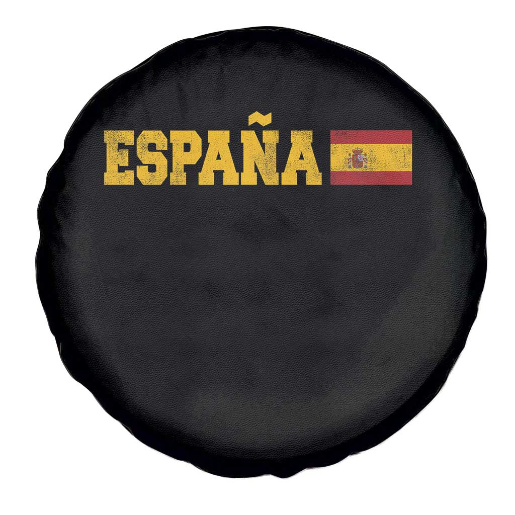 Espana Spain Vintage Sports Design Spanish Flag Spare Tire Cover