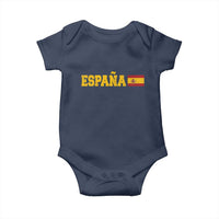 Espana Spain Vintage Sports Design Spanish Flag Baby Onesie