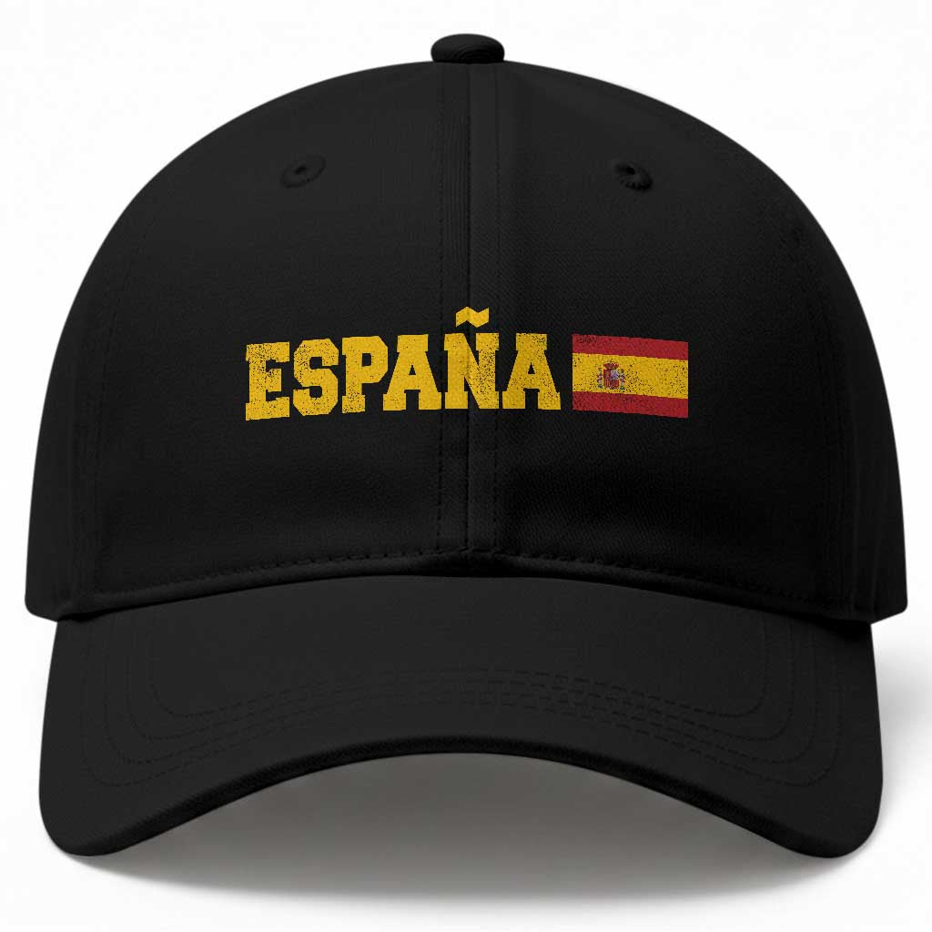 Espana Spain Vintage Sports Design Spanish Flag Baseball Cap