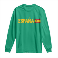 Espana Spain Vintage Sports Design Spanish Flag Long Sleeve Shirt