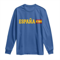 Espana Spain Vintage Sports Design Spanish Flag Long Sleeve Shirt