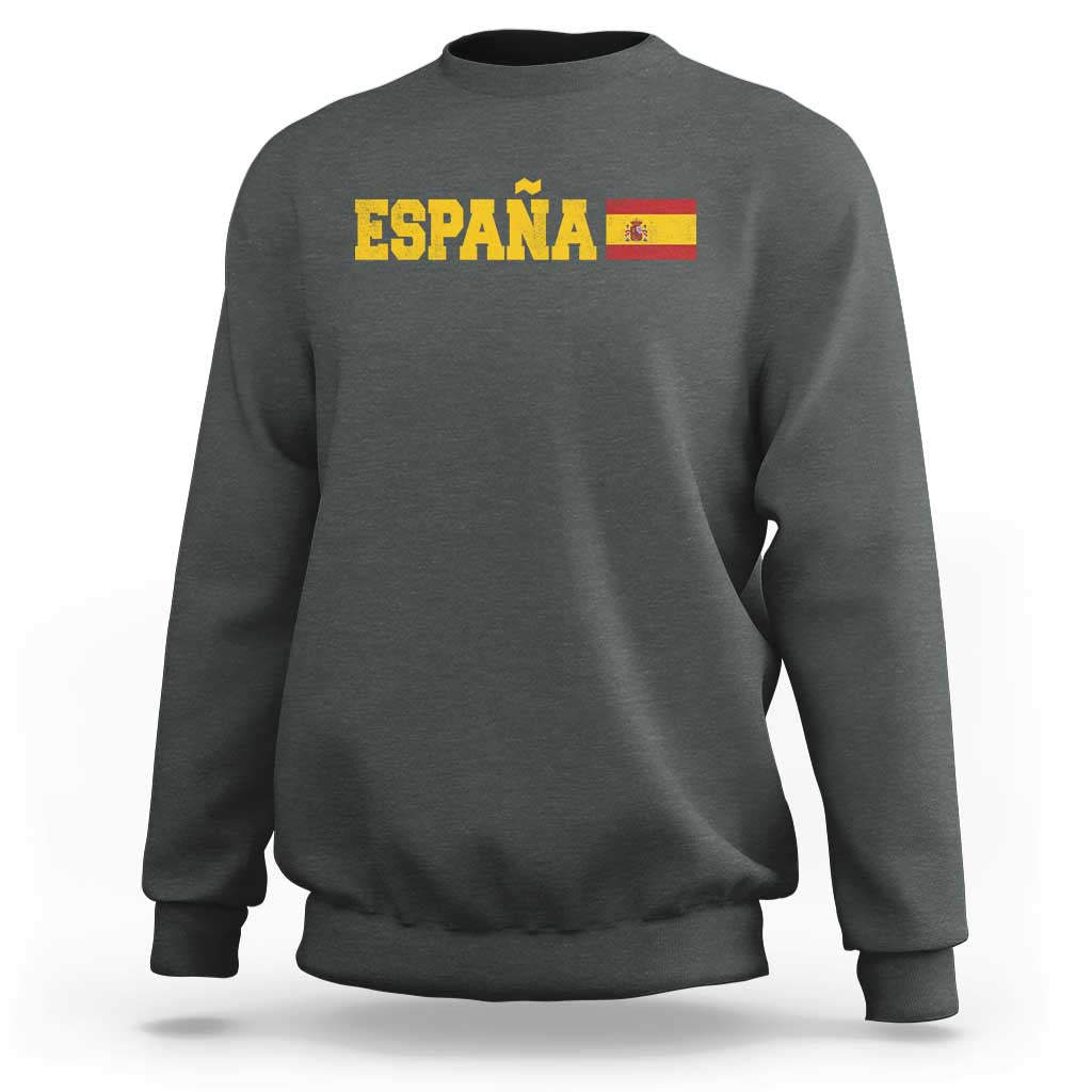 Espana Spain Vintage Sports Design Spanish Flag Sweatshirt