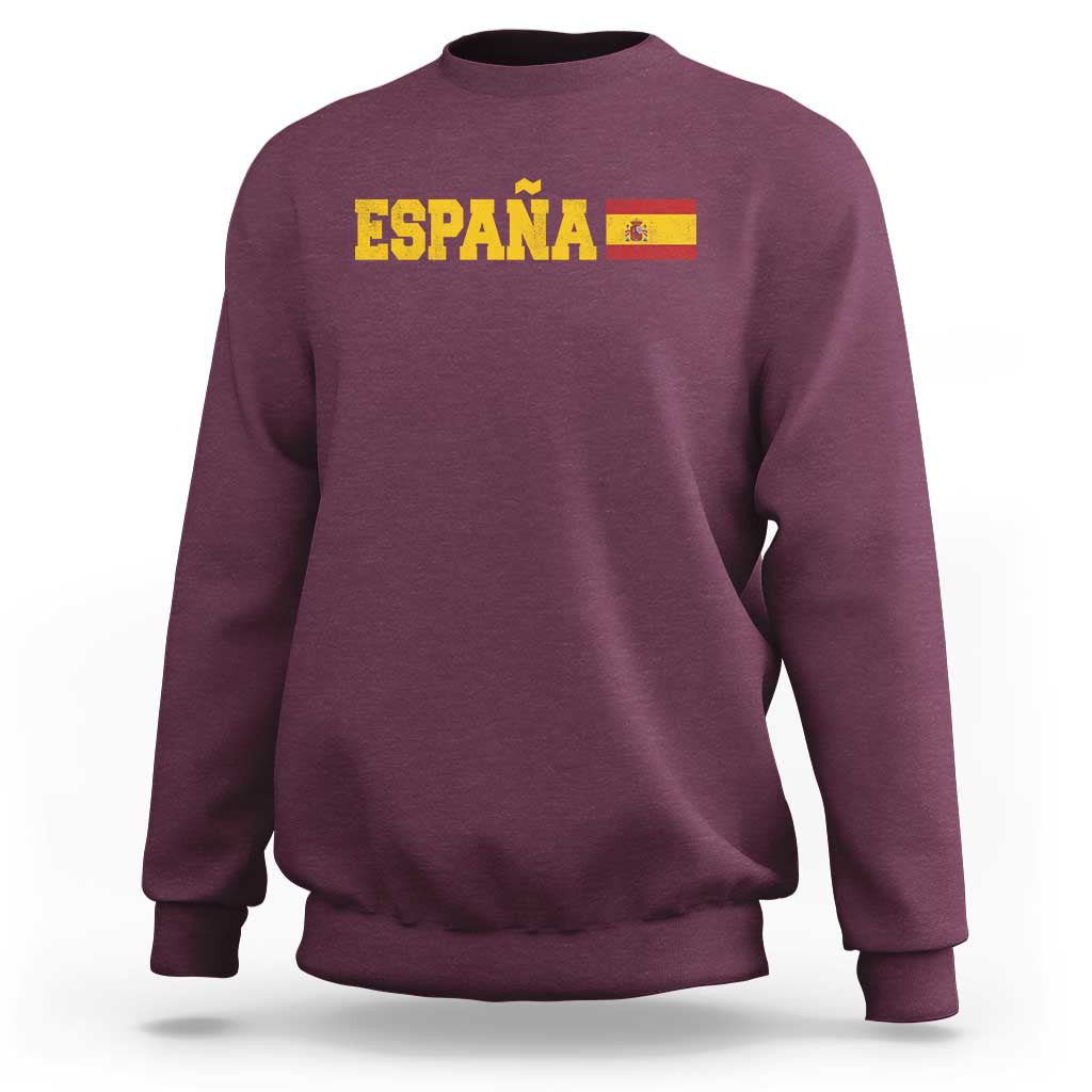 Espana Spain Vintage Sports Design Spanish Flag Sweatshirt