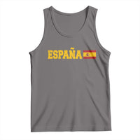 Espana Spain Vintage Sports Design Spanish Flag Tank Top