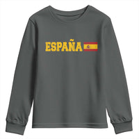 Espana Spain Vintage Sports Design Spanish Flag Youth Sweatshirt
