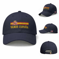 Vamos Espana Spainish Flag Vintage Spain Coat of Arms Baseball Cap