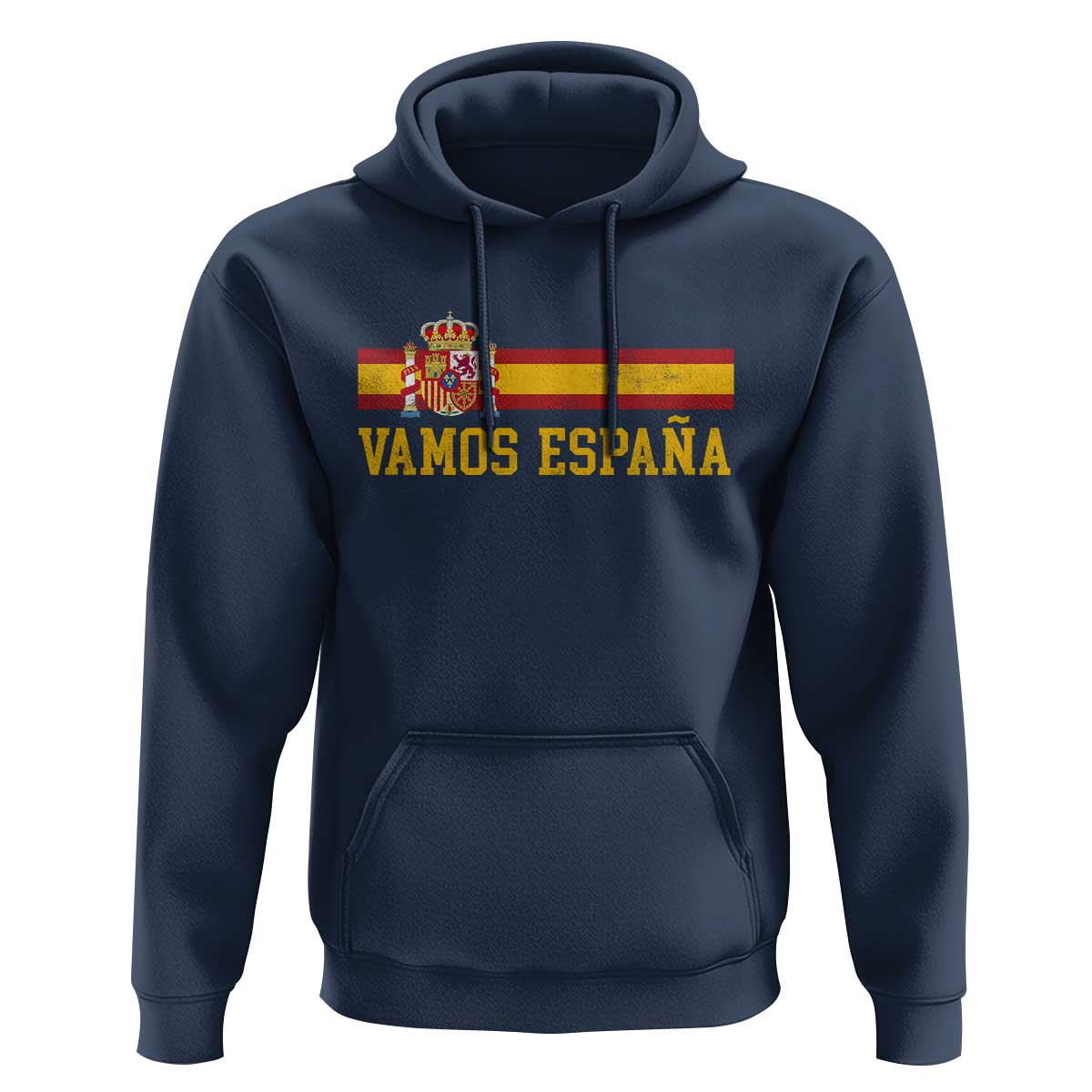 Vamos Espana Spainish Flag Vintage Spain Coat of Arms Hoodie