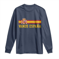 Vamos Espana Spainish Flag Vintage Spain Coat of Arms Long Sleeve Shirt