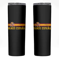 Vamos Espana Spainish Flag Vintage Spain Coat of Arms Skinny Tumbler