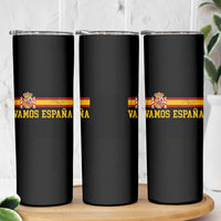 Vamos Espana Spainish Flag Vintage Spain Coat of Arms Skinny Tumbler
