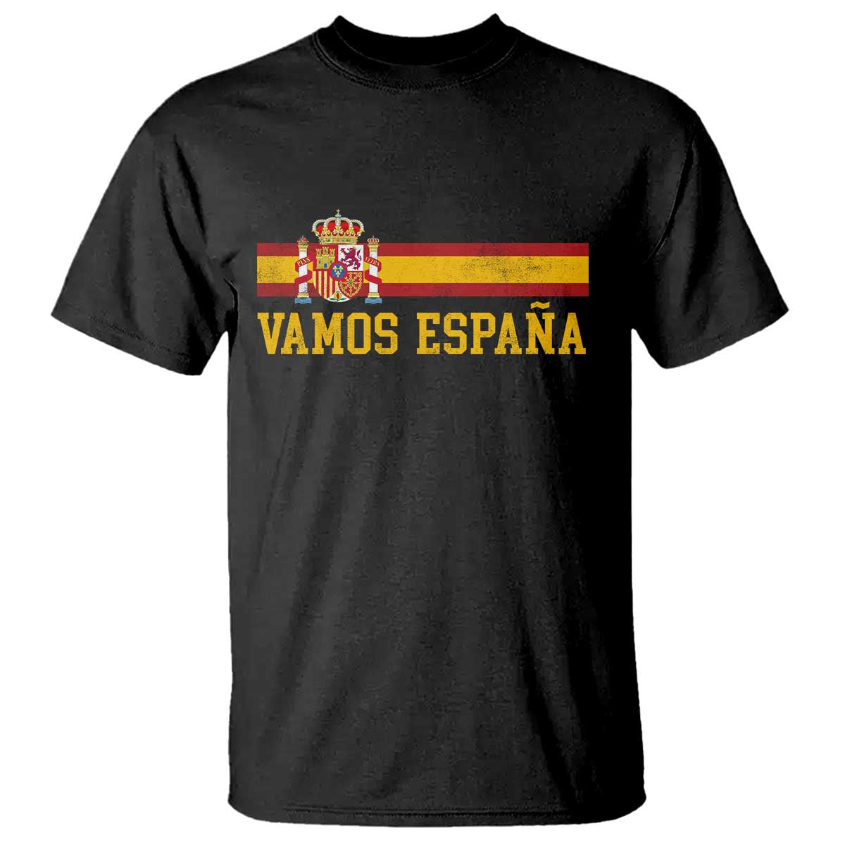 Vamos Espana Spainish Flag Vintage Spain Coat of Arms T Shirt