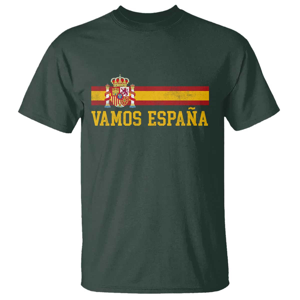 Vamos Espana Spainish Flag Vintage Spain Coat of Arms T Shirt