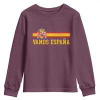 Vamos Espana Spainish Flag Vintage Spain Coat of Arms Youth Sweatshirt