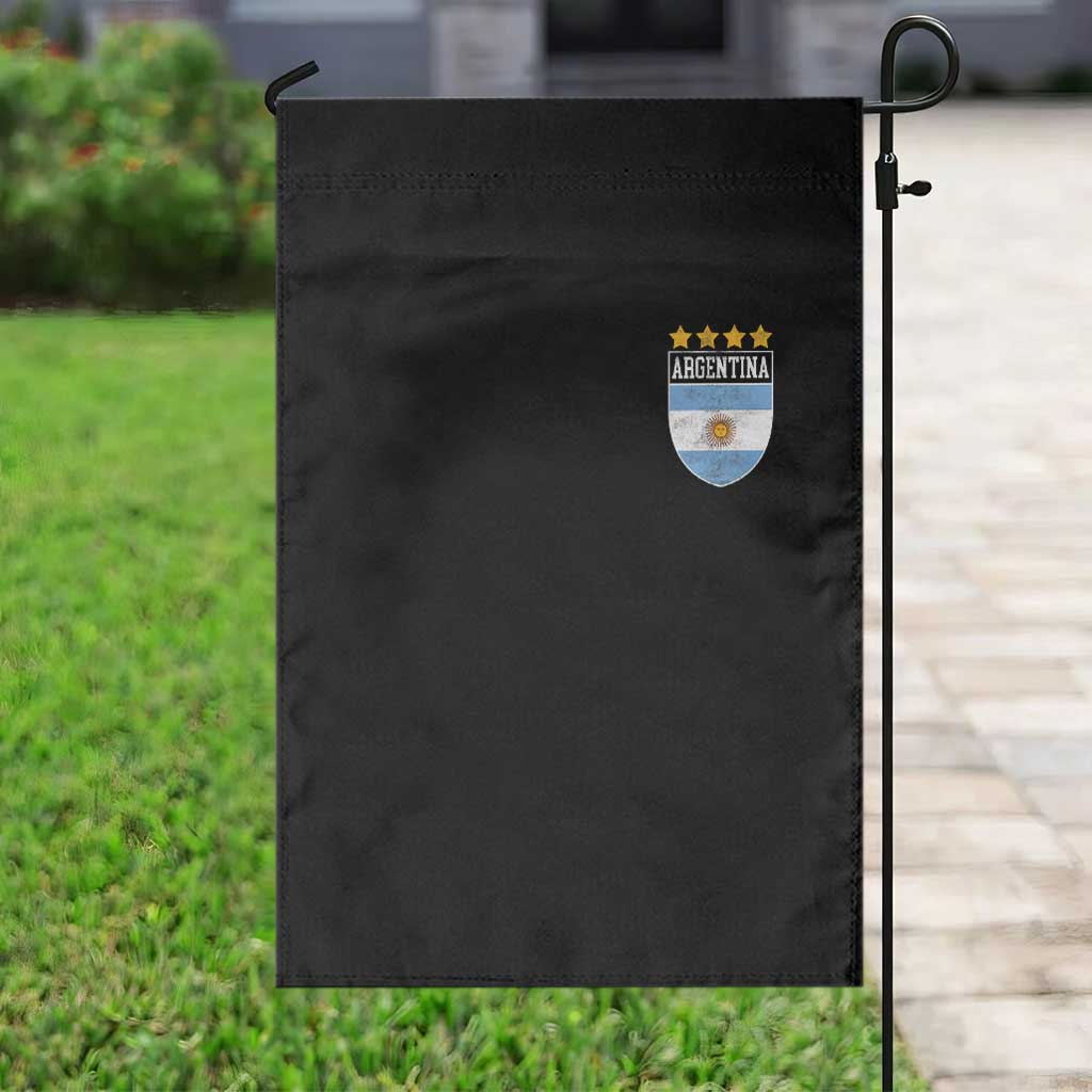 Argentina 4th Star Vintage Argentine Football Crest Garden Flag