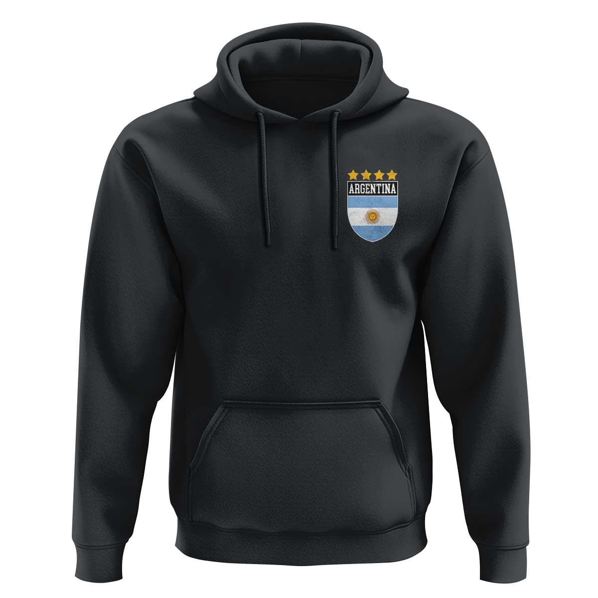 Argentina 4th Star Vintage Argentine Football Crest Hoodie