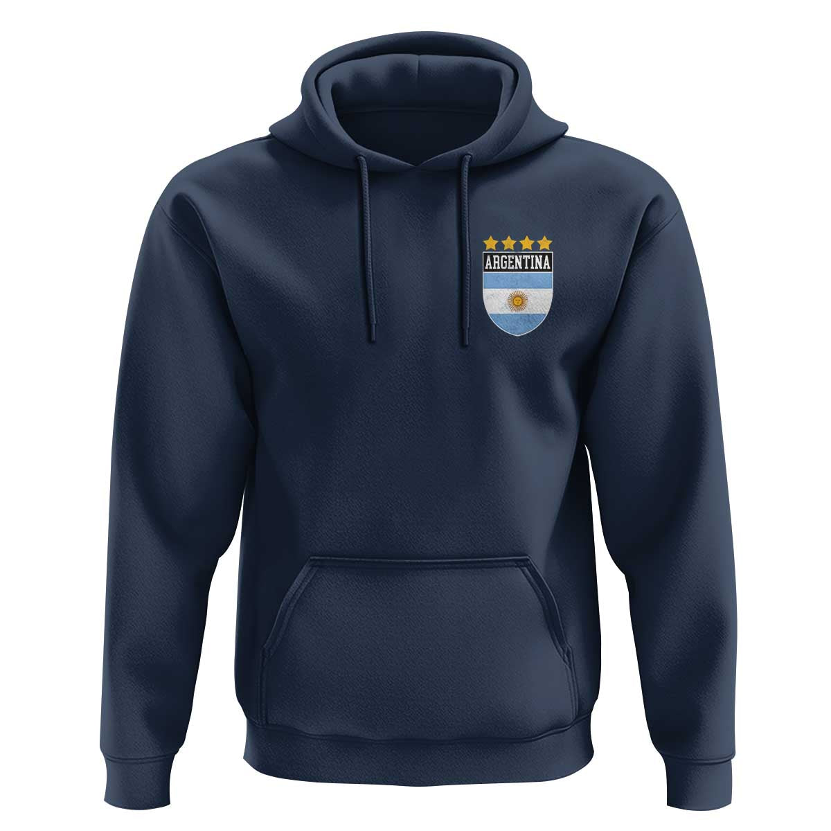 Argentina 4th Star Vintage Argentine Football Crest Hoodie