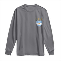 Argentina 4th Star Vintage Argentine Football Crest Long Sleeve Shirt