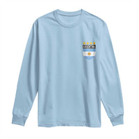 Argentina 4th Star Vintage Argentine Football Crest Long Sleeve Shirt