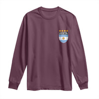 Argentina 4th Star Vintage Argentine Football Crest Long Sleeve Shirt