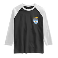 Argentina 4th Star Vintage Argentine Football Crest Raglan Shirt