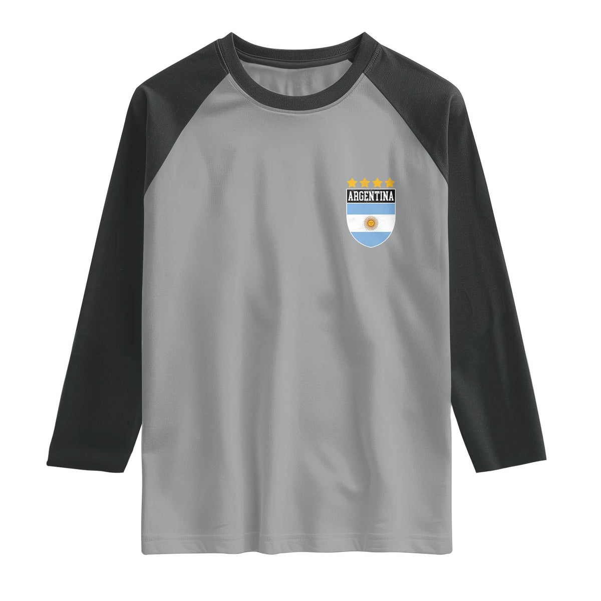 Argentina 4th Star Vintage Argentine Football Crest Raglan Shirt