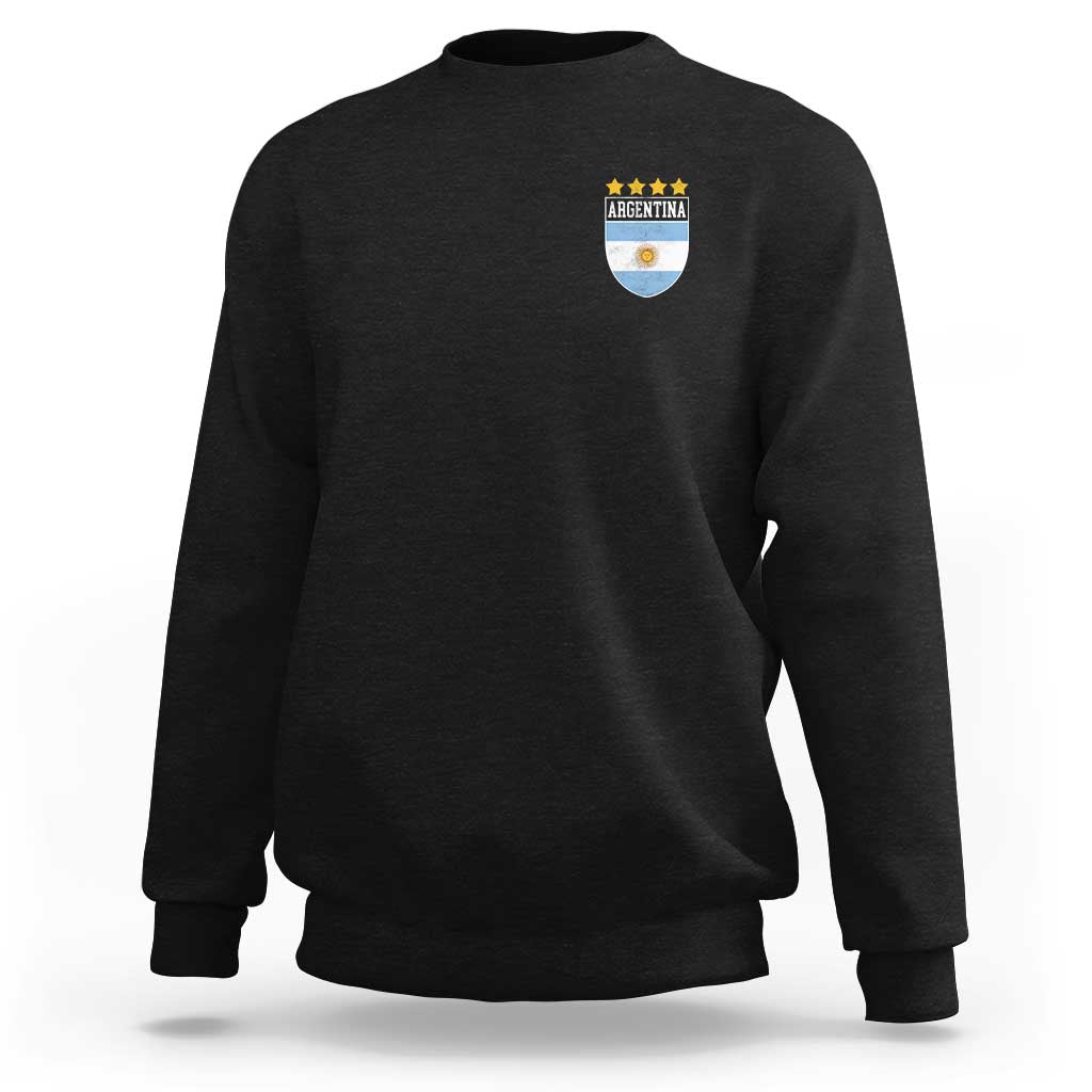 Argentina 4th Star Vintage Argentine Football Crest Sweatshirt