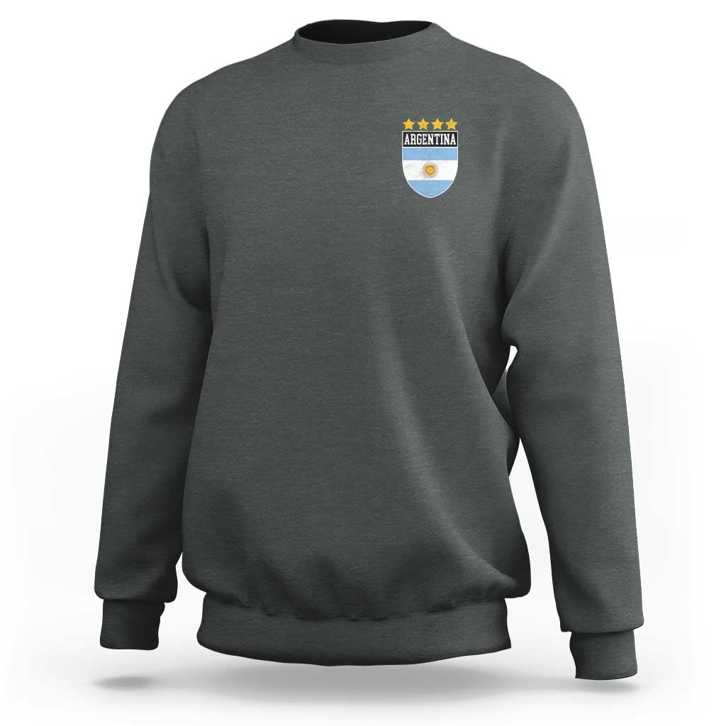 Argentina 4th Star Vintage Argentine Football Crest Sweatshirt