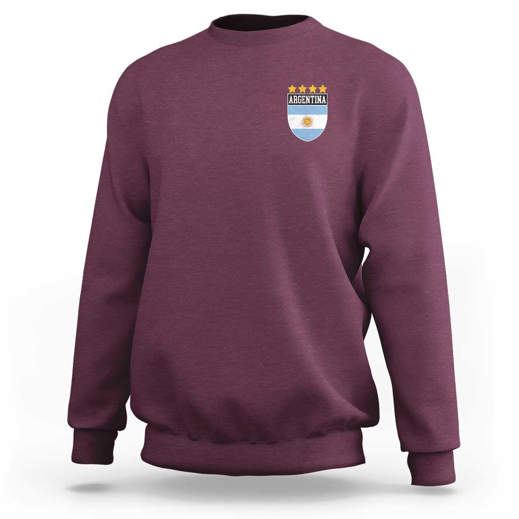 Argentina 4th Star Vintage Argentine Football Crest Sweatshirt