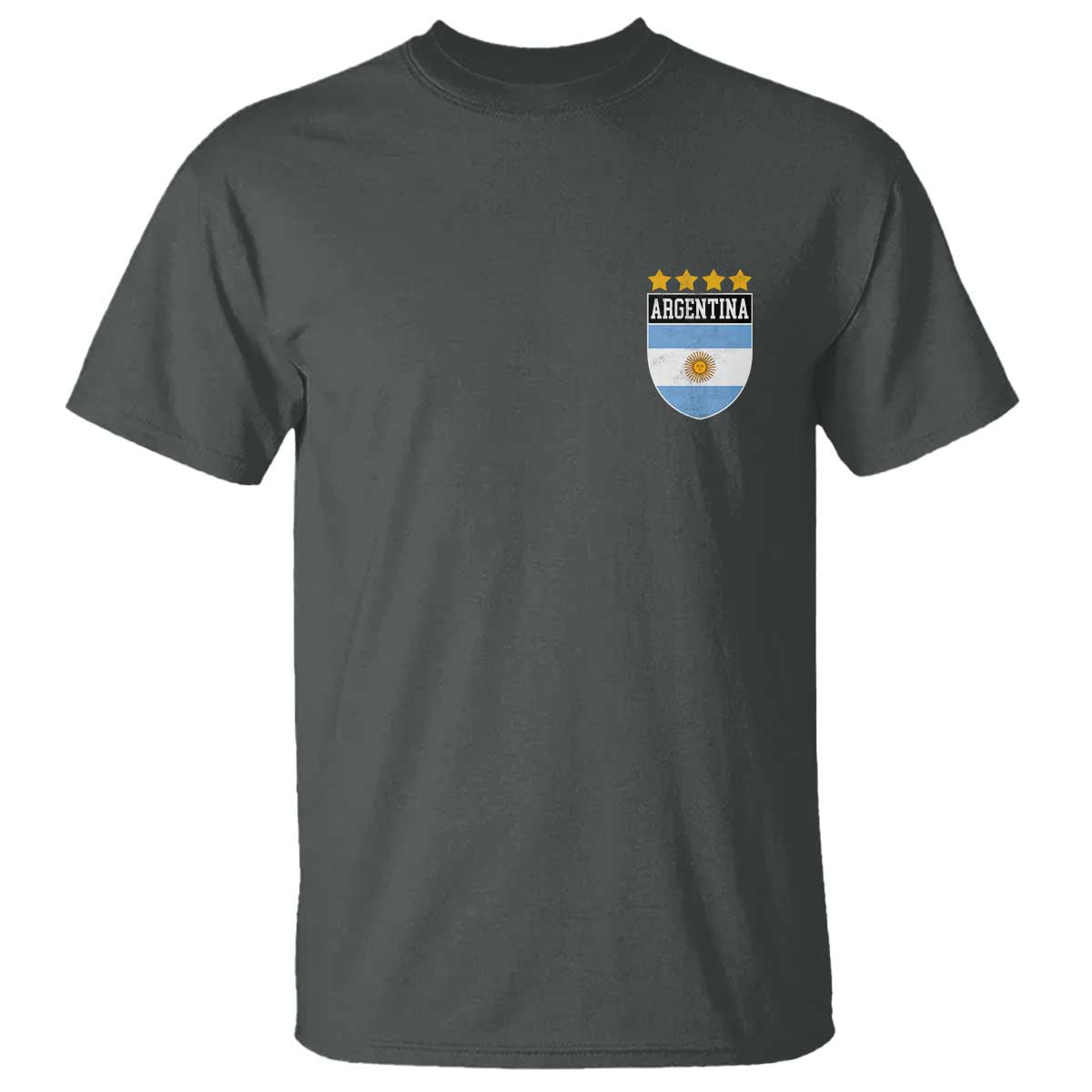 Argentina 4th Star Vintage Argentine Football Crest T Shirt