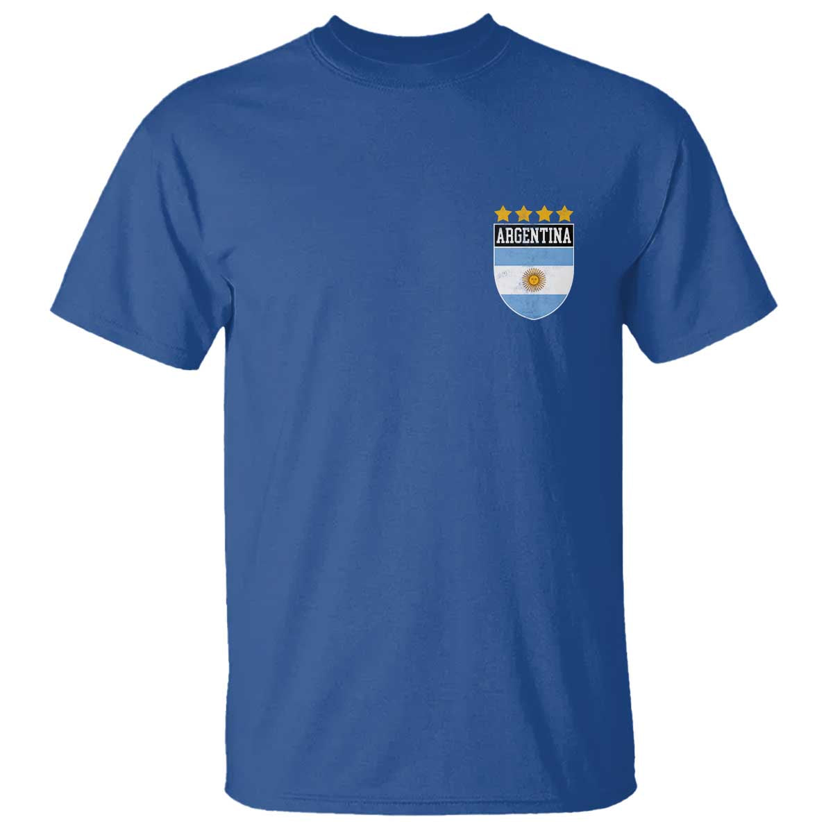 Argentina 4th Star Vintage Argentine Football Crest T Shirt